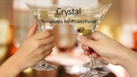  Presentation with invitation party - Amazing presentation having corporate party martini glasses backdrop and a coral colored foreground