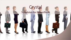  Presentation with corporate - Audience pleasing theme consisting of corporate profile - turn isolated on white background backdrop and a lemonade colored foreground