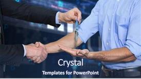  Presentation with hand world hands of jesus - Slide set with corporate security - businessman shaking hands and giving background and a navy blue colored foreground