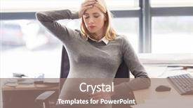  Presentation with stress and anxity in pregnancy - Cool new presentation design with corporate sickness - pregnancy business stress gestosis backdrop and a coral colored foreground