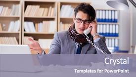  Presentation with serial killers and mental illness - Cool new theme with corporate sickness - sick businessman suffering from illness backdrop and a  colored foreground