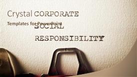  Presentation with social responsibility corporate - Cool new theme with corporate-social-responsibility-text-written backdrop and a cream colored foreground