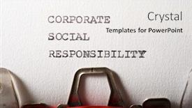  Presentation with social responsibility - PPT layouts enhanced with corporate-social-responsibility-text-written background and a white colored foreground