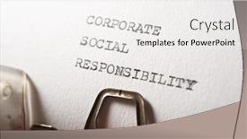  Presentation with social responsibility - PPT layouts having corporate-social-responsibility-text-written background and a white colored foreground