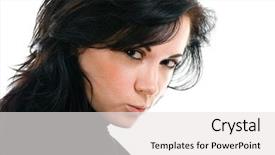  Presentation with white and black woman climbing ladders - Presentation design with corporate spa - beautiful woman portrait on white background and a  colored foreground