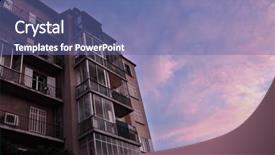  Presentation with property development apartment residential buildings - Amazing presentation theme having corporate spa - residential concept - apartment building backdrop and a  colored foreground