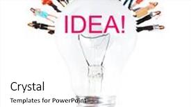  Presentation with corporate diversity - Audience pleasing slide set consisting of corporate teamwork people diversity backdrop and a white colored foreground