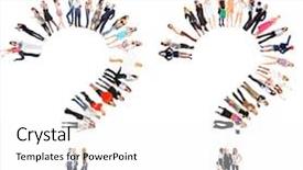  Presentation with corporate - Beautiful slides featuring corporate teamwork team over white backdrop and a white colored foreground