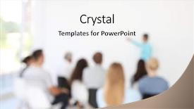  Presentation with business training - Theme enhanced with corporate trainer - business training concept business people background and a white colored foreground