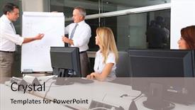  Presentation with people - Amazing slides having corporate trainer - group of people attending business backdrop and a  colored foreground