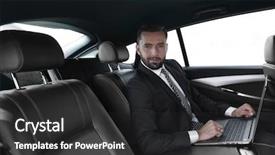  Presentation with keyboard - PPT theme having corporate travel sales - businessman working on laptop keyboard background and a dark gray colored foreground