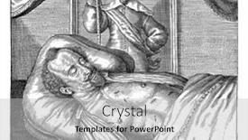  Presentation with engraving - Beautiful PPT theme featuring corpse-of-the-murdered-sebastiaen backdrop and a light gray colored foreground