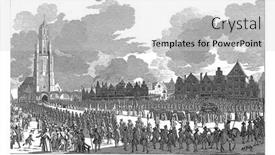  Presentation with engraving - Cool new slide set with corpse-of-william-iv-vintage backdrop and a light gray colored foreground