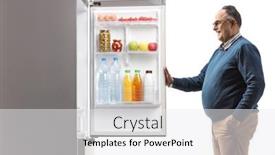  Presentation with factory opening - Theme featuring corpulent-mature-man-opening background and a white colored foreground