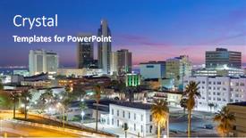  Presentation with pittsburgh pennsylvania usa city skyline - PPT theme with corpus-christi-texas-usa-skyline background and a ocean colored foreground