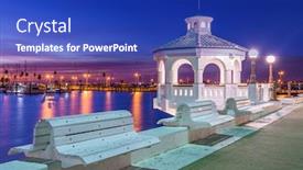  Presentation with texas - Slide deck featuring corpus-christi-texas-usa background and a royal blue colored foreground