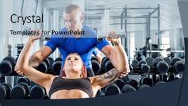  Presentation with personal training - Amazing slide deck having corrective exercise - personal trainer corrects and motivates backdrop and a light blue colored foreground