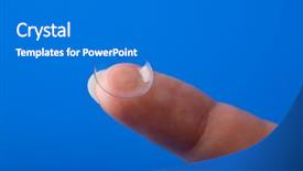  Presentation with contact lens - Cool new slides with corrective maintenance - finger holding contact lens backdrop and a  colored foreground