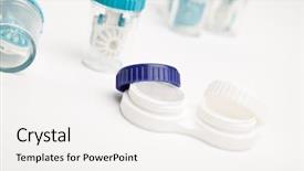  Presentation with eye medicine - Colorful theme enhanced with corrective maintenance - healthcare and medicine eye hygiene backdrop and a  colored foreground