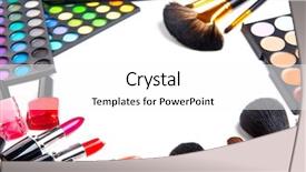  Presentation with tints - Presentation featuring corrector - makeup make-up set palette background and a white colored foreground