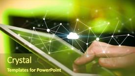  Presentation with tablet - Colorful theme enhanced with  backdrop and a  colored foreground