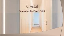  Presentation with led strip - Colorful presentation design enhanced with corridor-detail-with-door backdrop and a lemonade colored foreground