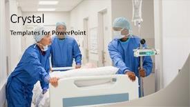  Presentation with moving patient - Audience pleasing PPT layouts consisting of corridor for an urgent backdrop and a lemonade colored foreground