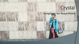  Presentation with cup coffee - Colorful presentation enhanced with corridor holding hot espresso coffee backdrop and a lemonade colored foreground