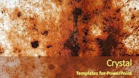  Presentation with corrosion - Cool new PPT theme with corrosion - texture of rusty rust surface backdrop and a tawny brown colored foreground