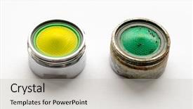  Presentation with mechanical engineering brake - Audience pleasing slides consisting of corrosion control - sanitary engineering new and used backdrop and a light gray colored foreground