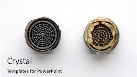  Presentation with buildings engineering construction engineers - PPT theme featuring corrosion control - sanitary engineering new and used background and a white colored foreground