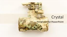  Presentation with corrosion - Theme having corrosion control - water taps sanitary engineering background and a lemonade colored foreground