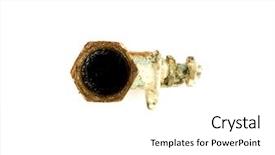  Presentation with engineering - Cool new slides with corrosion control - water taps sanitary engineering backdrop and a white colored foreground
