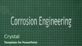  Presentation with chemical engineering - Slides featuring corrosion-engineering-involves-preventing background and a ocean colored foreground