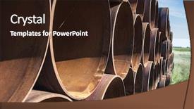  Presentation with corrosion - Audience pleasing slides consisting of corrosion oil gas - closeup of a pile backdrop and a wine colored foreground