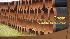  Presentation with corrosion - Beautiful theme featuring corrosion oil gas - closeup of a pile backdrop and a tawny brown colored foreground