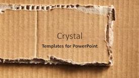  Presentation with corrugated cardboard - Slides enhanced with corrugated cardboard as a background background and a coral colored foreground