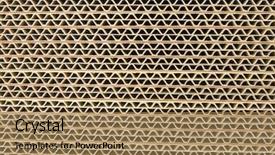  Presentation with corrugated cardboard - Beautiful presentation theme featuring corrugated cardboard close up backdrop and a coral colored foreground