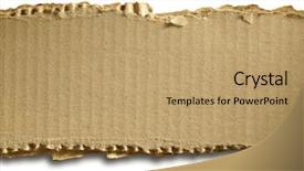  Presentation with corrugated cardboard - Presentation theme consisting of white as a background background and a coral colored foreground