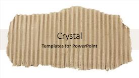  Presentation with corrugated cardboard - Slides enhanced with corrugated cardboard isolated on white background and a coral colored foreground