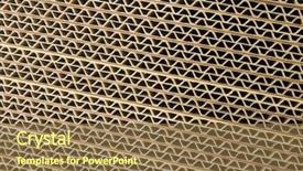  Presentation with corrugated cardboard - Theme featuring corrugated cardboard background and a coral colored foreground