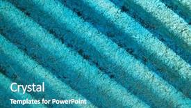  Presentation with fiber - Presentation featuring corrugated marine blue fiber glass background and a  colored foreground