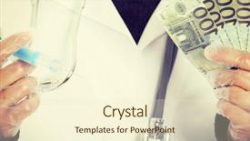  Presentation with corruption - Cool new presentation with corruption prevention - handsome doctor with money backdrop and a cream colored foreground