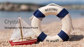  Presentation with coast - Presentation theme enhanced with corsica-beach-landscape-east-coast background and a mint green colored foreground