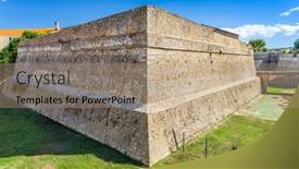  Presentation with france - Theme enhanced with corsica-france-at-citadel-miollis background and a coral colored foreground