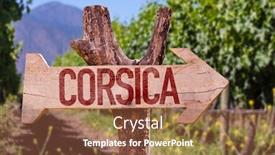  Presentation with winery - Slides having corsica-wooden-sign-with-winery background and a red colored foreground