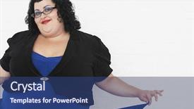  Presentation with swim against the current - Audience pleasing theme consisting of cortesia - portrait of an overweight woman backdrop and a  colored foreground