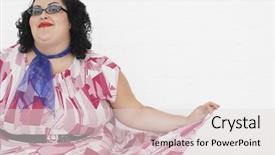  Presentation with swim against the current - Slide deck with cortesia - portrait of an overweight woman background and a lemonade colored foreground