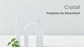  Presentation with pastel art - Presentation theme featuring cosmetic-art-deco-arch-display background and a light gray colored foreground