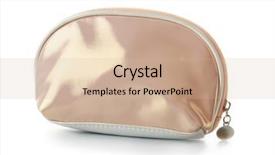  Presentation with cosmetics beauty cosmetic white - Presentation theme consisting of cosmetic bag with zipper background and a soft green colored foreground